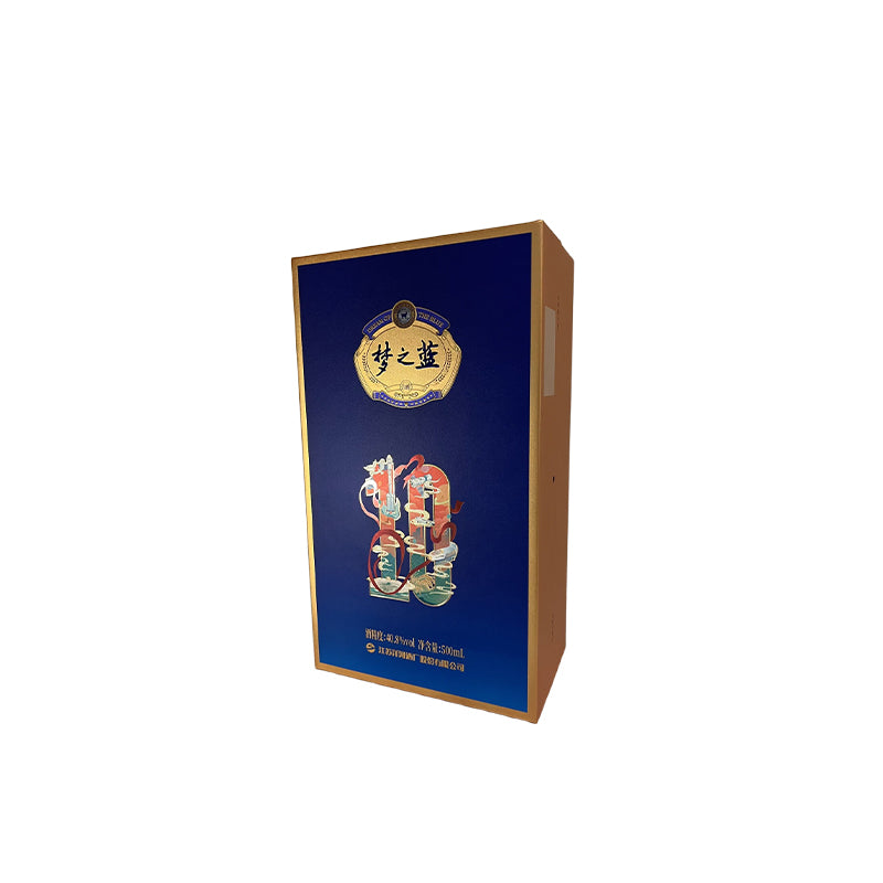 huayinbaozhuang 40.8 degree dream blue (JD10) 500ml box (Please consult customer service for pricing)High-grade empty wine box intact