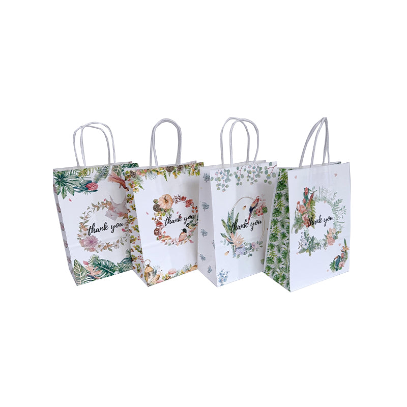 kalefubaozhuang Eco-friendly kraft paper bags (Flower and bird) Garment bag