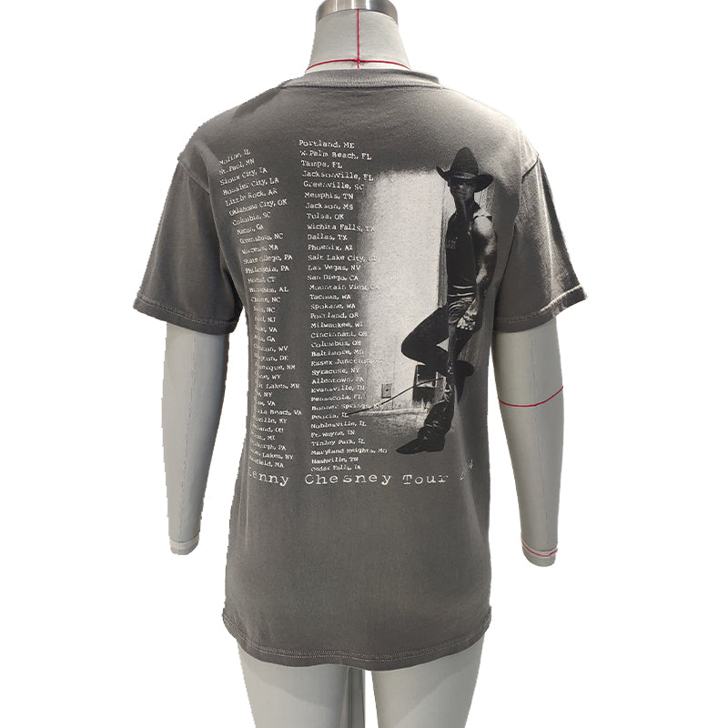 jingdi Men's Cotton Printed T-Shirt(500 pieces Starting lot)slim hauteur Straight-shoulder tops