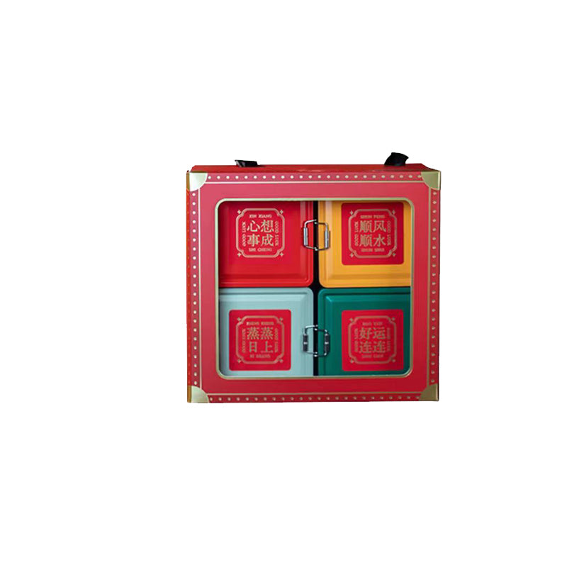 zhuji 120 square box box buckle model tinplate cans gift box superior quality