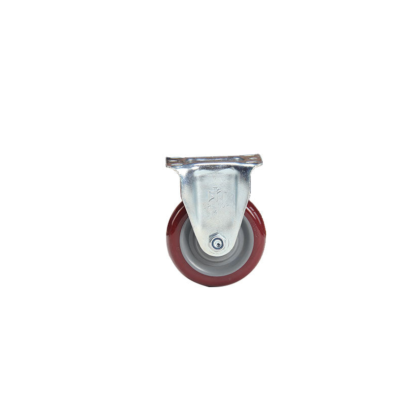 bainian GP Medium 4 inch Red PU Fixed Wheel