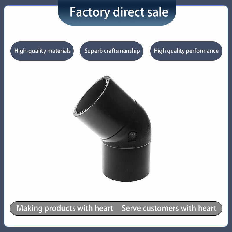 henghuasujiao pe butt 45° elbow(price enquiry)New Material High Pressure Resistant Hot Melt Butt Joint