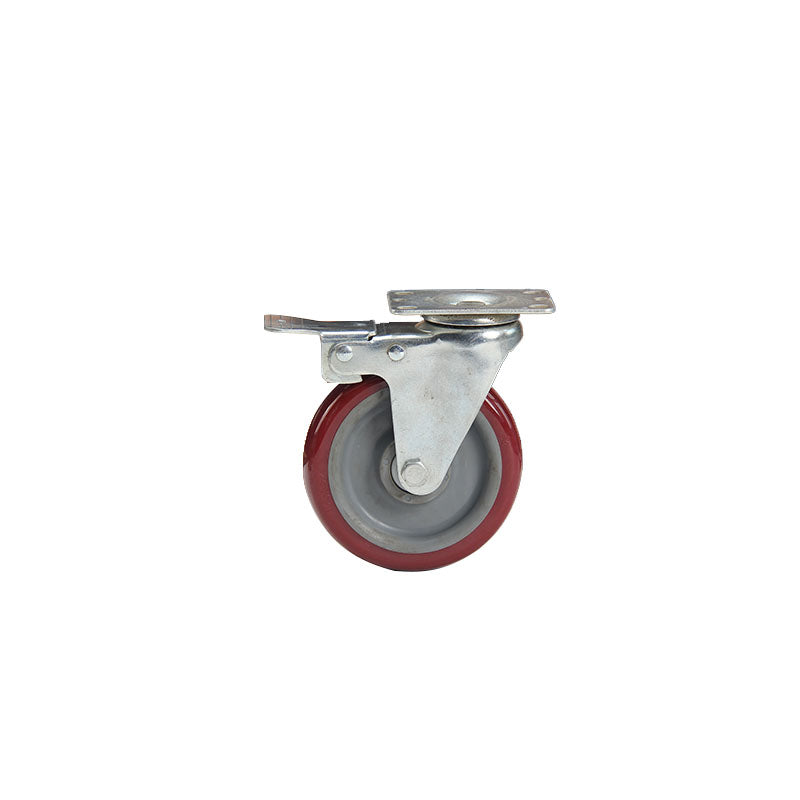 bainian GP medium 3-inch red PU brake wheels