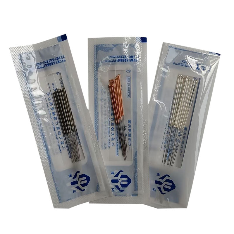 tianxieyiliao  acupuncture needle  Silver needles are inserted into acupoints, inheriting ancient methods in a new way.