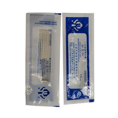 tianxieyiliao  acupuncture needle  Silver needles are inserted into acupoints, inheriting ancient methods in a new way.