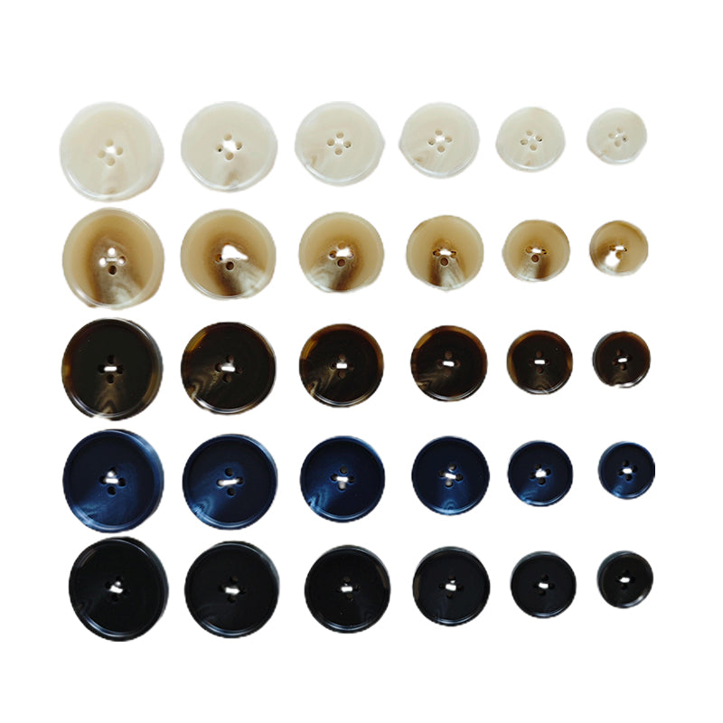JIANGSHIbk Resin button  Round glossy resin buttons