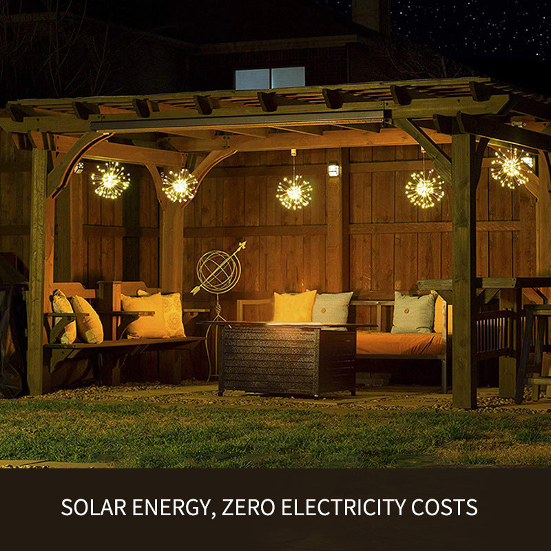 yinhendengshi Solar Hanging Fireworks Lights（50pcs/box）Easy to install   High quality performance  Outdoor waterproofing
