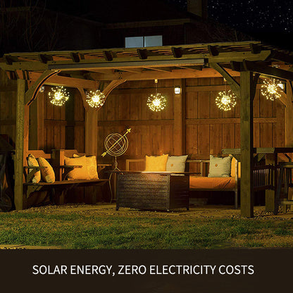 yinhendengshi Solar Hanging Fireworks Lights（50pcs/box）Easy to install   High quality performance  Outdoor waterproofing