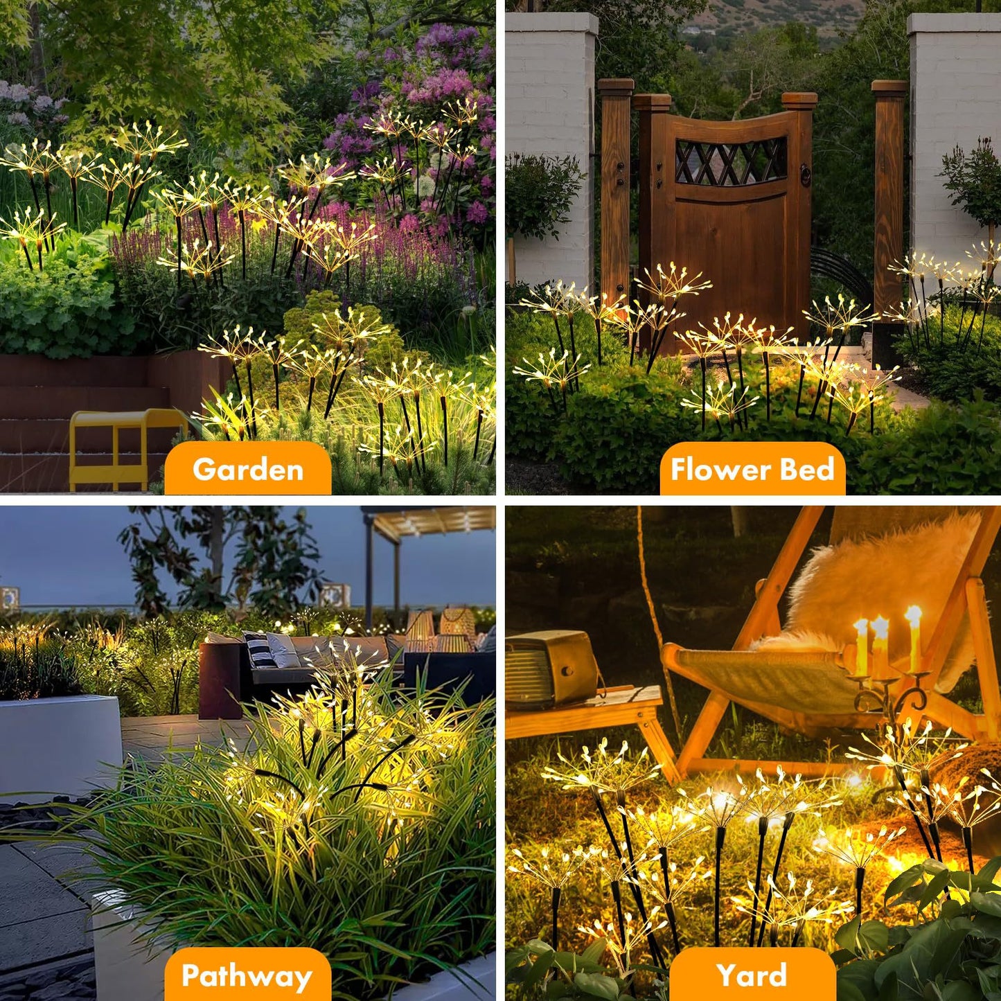 yinhendengshi Solar Ground Plug Small Fireworks Light（100pcs/box）High-quality performance Outdoor waterproof Functionality