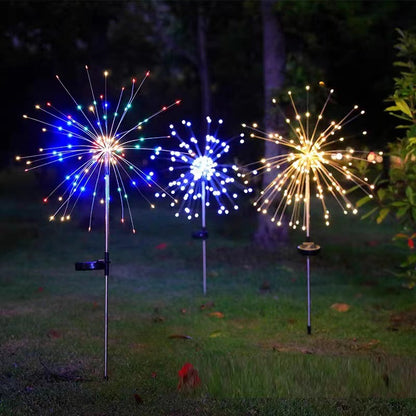yinhendengshi Solar Ground Plug 8 Function Fireworks Light（100pcs/box） Easy to install  High quality performance   Outdoor waterproofing