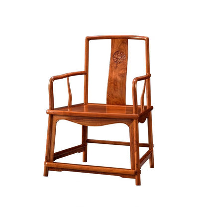 jianchen Large Fan South (Fan Chair)  Scalloped Side Nangong Chair Mahogany Ming Style
