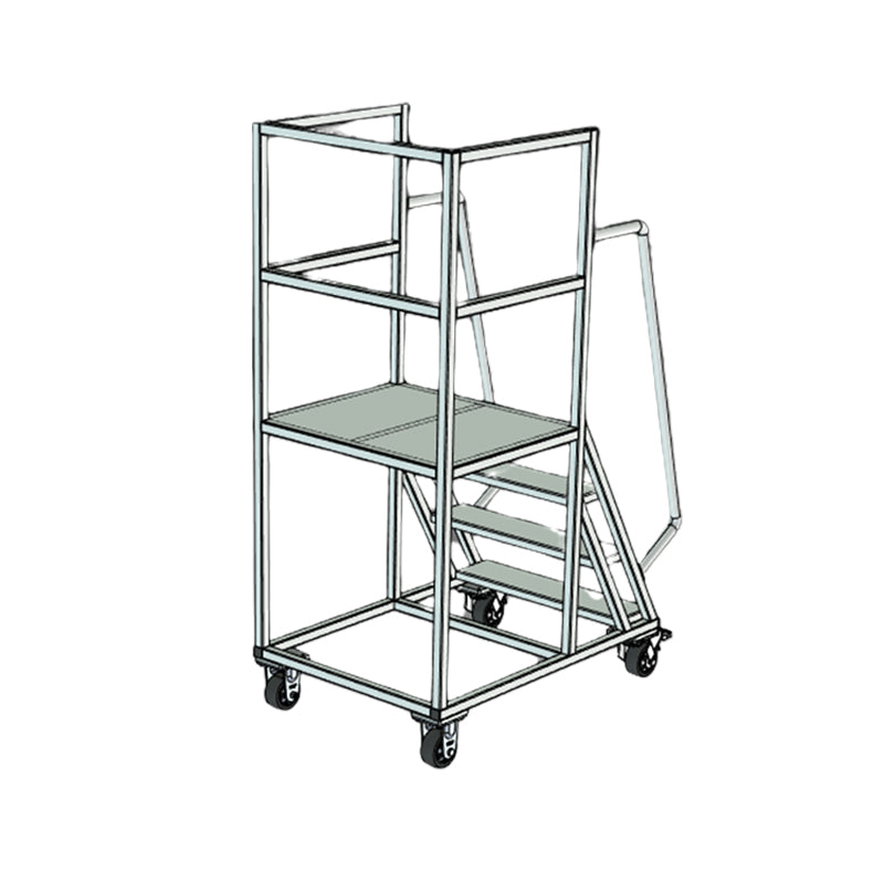 tongkuai High ladder  Aluminum alloy tread for warehouse elevator