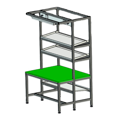 tongkuai High ladder  Aluminum alloy step for warehouse delivery ladder