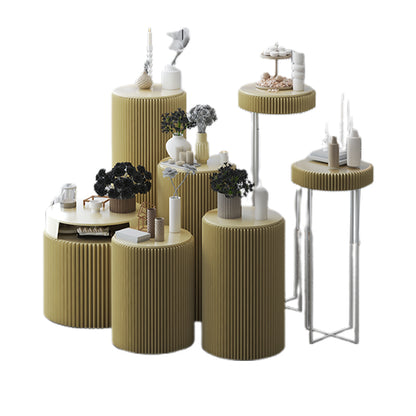 liuhe Light Luxury Jewelry Store DP Spot Display Portfolio(Please consult customer service for pricing) Shelf display Round decorative table Merchandise Display Stand