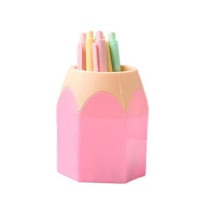 haosheng Pencil Tip Pencil Holder  (Please consult customer service for pricing) Creative pen holder Learning Stationery Color Blocking Cylinder