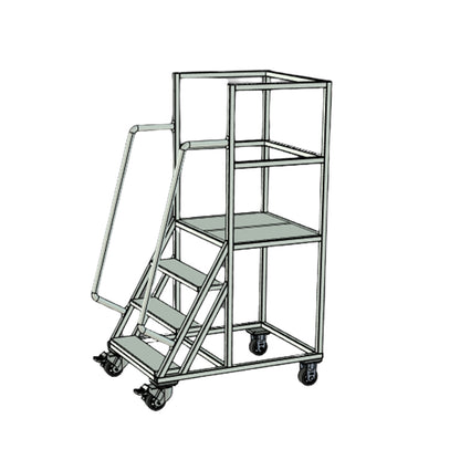 tongkuai High ladder  Aluminum alloy tread for warehouse elevator