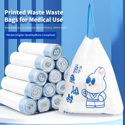 jinbowang  Printed drawstring garbage bags（Price consultation）Fashionable and aesthetically pleasing, automatically closing.