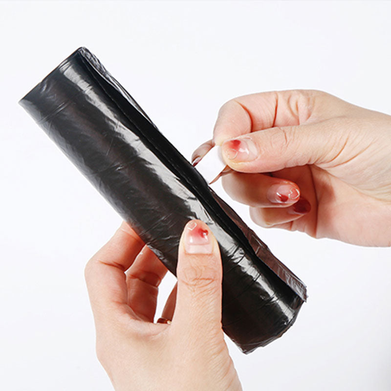 jinbowang  Black drawstring garbage bags（Price consultation）Automatically close the opening, preventing stains and eliminating the need for direct contact.