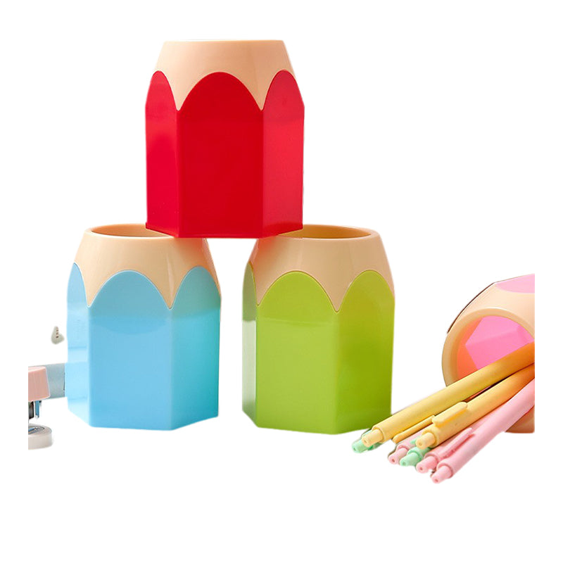 haosheng Pencil Tip Pencil Holder  (Please consult customer service for pricing) Creative pen holder Learning Stationery Color Blocking Cylinder