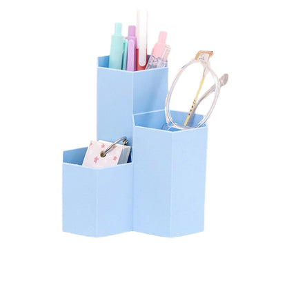 haosheng  Three-compartment pen holder （Please consult customer service for pricing) Multi-functional 3-in-1  Creative Hexagon Desk Organizer