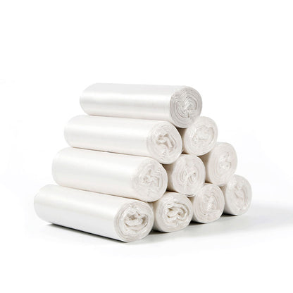 jinbowang White flat - mouth garbage bags（Price consultation）Thickened and capable of bearing heavy loads, leak-proof and durable
