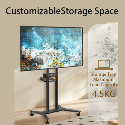 MASITE Mobile TV Stand Movable TV Mount TV Cart Hole-Free Installation Home Use Living Room & Bedroom（Ask customer service for specific prices）