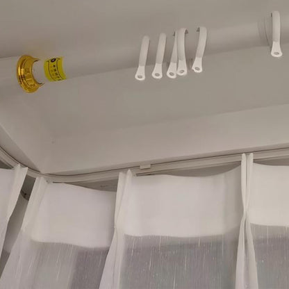 jiangmei No-Punch Roman Rods stretchable[Send 20 rings] curtain rod telescoping (collapsible) clothes rod