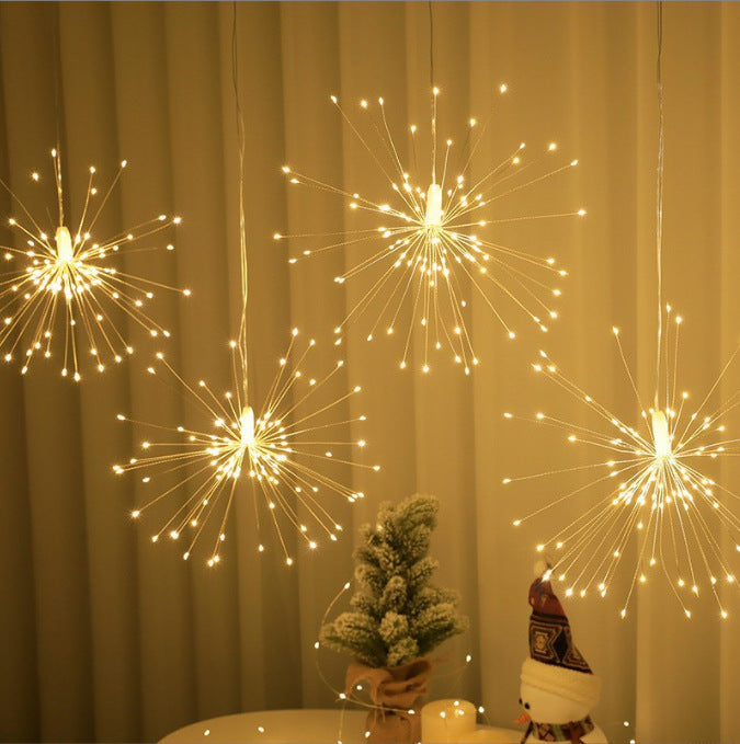 yinhendengshi Solar Hanging Fireworks Lights（50pcs/box）Easy to install   High quality performance  Outdoor waterproofing