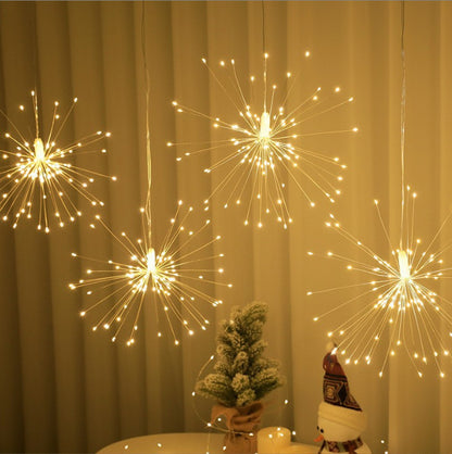 yinhendengshi Solar Hanging Fireworks Lights（50pcs/box）Easy to install   High quality performance  Outdoor waterproofing