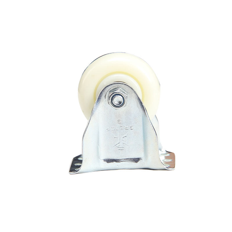 bainian GP Medium 3" White PP Fixed Wheels