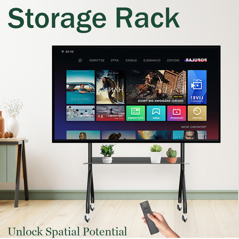 MASITE TV Mobile Stand with Wheels Universal TV Mount No-Drill Installation Living Room, Bedroom, Conference Room（Ask customer service for specific prices）