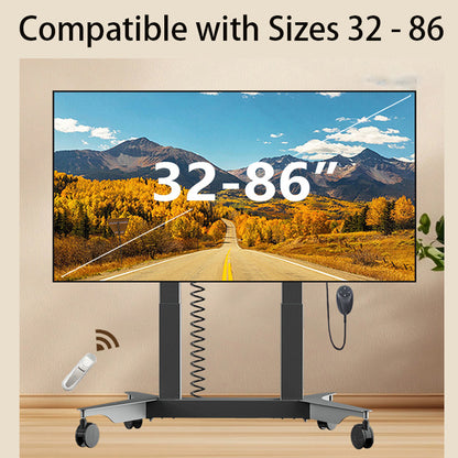 MASITE Smart Dual-Control Motorized TV Lift Mount with 0-90° Screen Rotation and Mobile TV Cart（Ask customer service for specific prices）