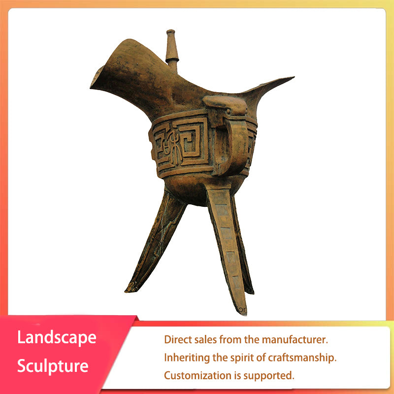 sanweiyishu wine vessel（Price consultation. Customization is supported.）The ancient charm of bronze, the elegance of ritual vessels.