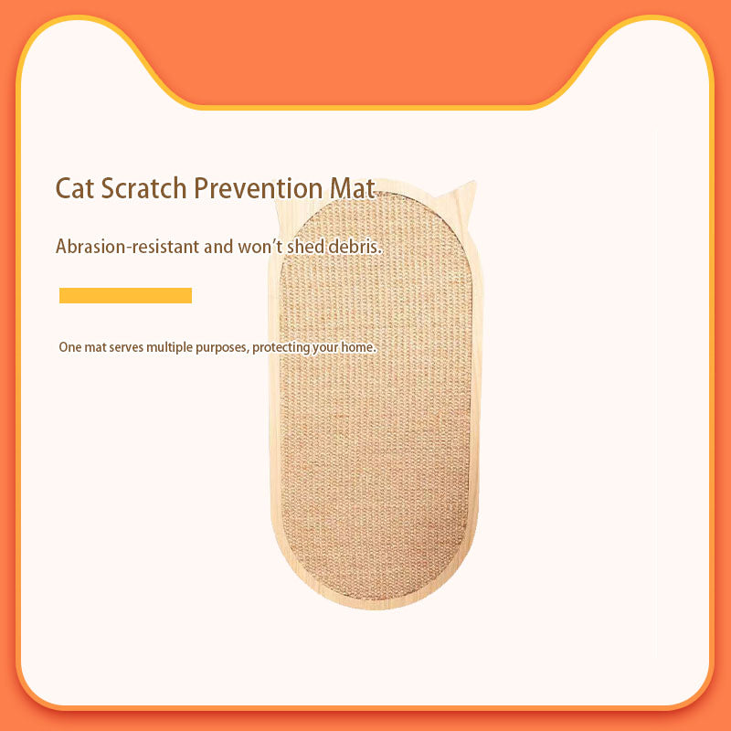 qingxitanye  Irregular-shaped sisal cat scratching mat（price inquiry） Creative design, deep claw sharpening