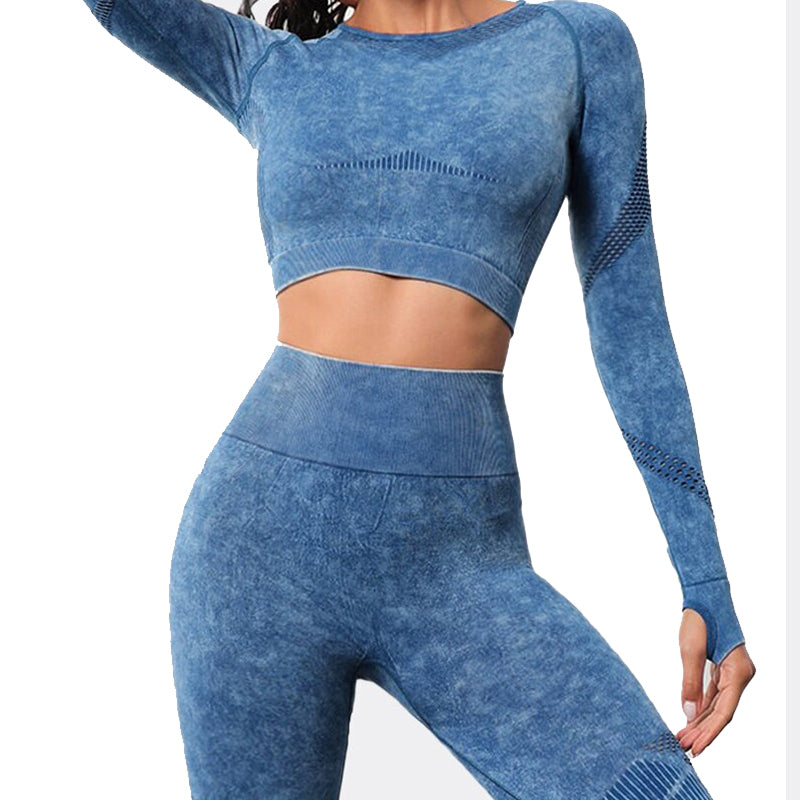 chentao Frosted yoga long sleeve set(Please consult customer service for pricing) The pants are thickened on the outside
