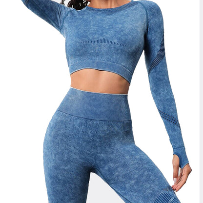 chentao Frosted yoga long sleeve set(Please consult customer service for pricing) The pants are thickened on the outside