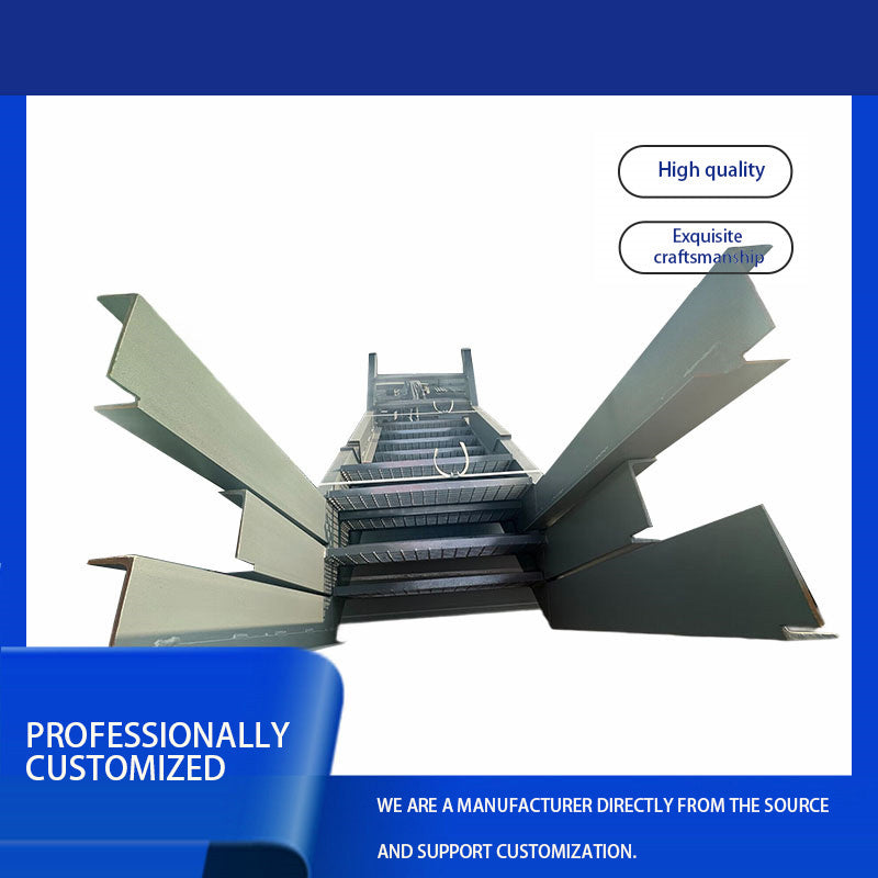 qunligangjian  Boiler steel ladder（Price consultation. Customization is supported.）Anti-corrosion and rust prevention treatment Folding design