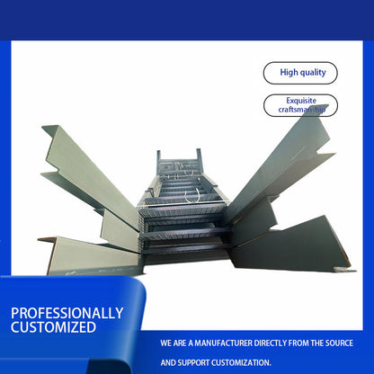 qunligangjian  Boiler steel ladder（Price consultation. Customization is supported.）Anti-corrosion and rust prevention treatment Folding design