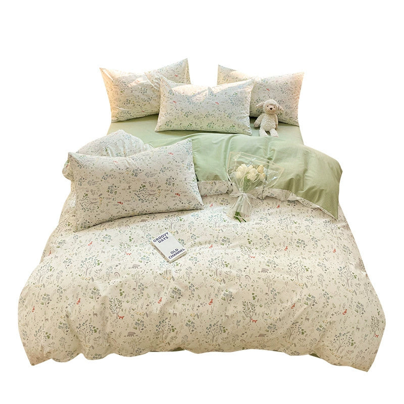 heyue Small fresh cotton printing four-piece set series (Please consult customer service for pricing)