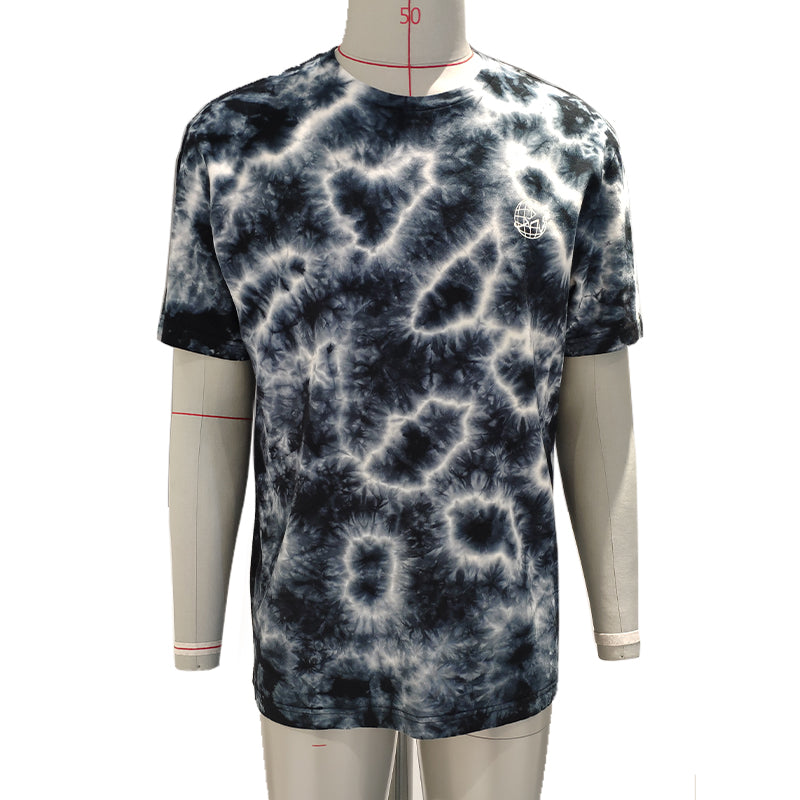 jingdi Men's Cotton Casual T-Shirt-2（500 pieces Starting lot）American Retro round neck summer short sleeves