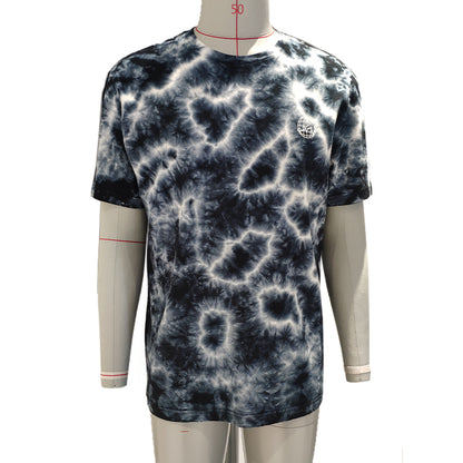 jingdi Men's Cotton Casual T-Shirt-2（500 pieces Starting lot）American Retro round neck summer short sleeves
