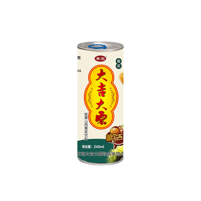 DaJI DaLi Chestnut and Yam Fruit Syrup Drink（7 yuan/can）The minimum order quantity is 15,000 cases.