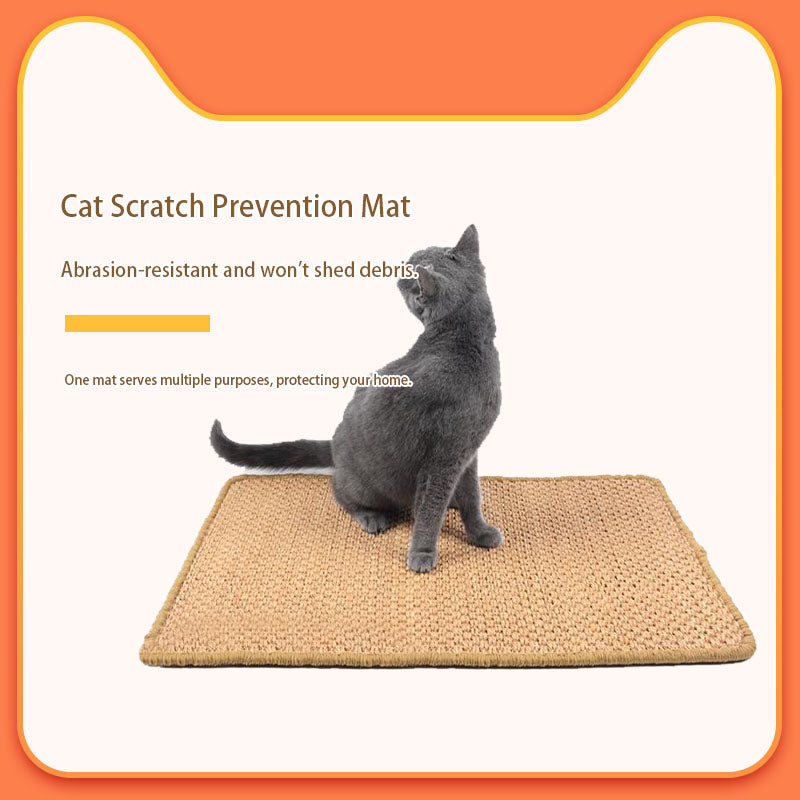 qingxitanye Original color sisal cat scratching mat （price inquiry） Natural and environmentally friendly, abrasion-resistant and scratch-resistant