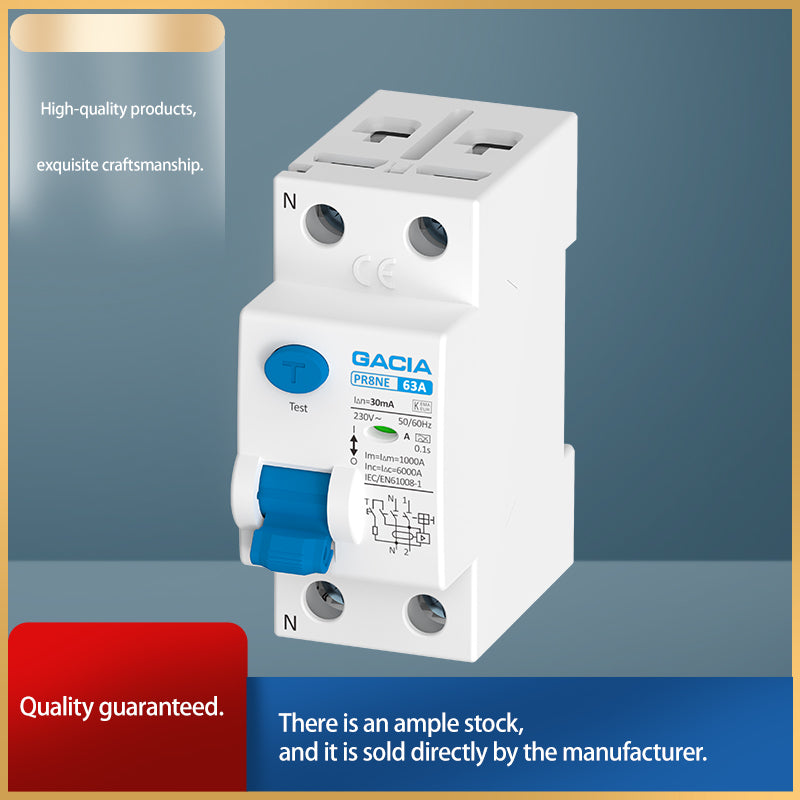 jiaxiya Residual Current Circuit Breaker（RCCB）（Minimum order quantity: 60 pieces. Price inquiry ）millisecond - level response leakage current self - check