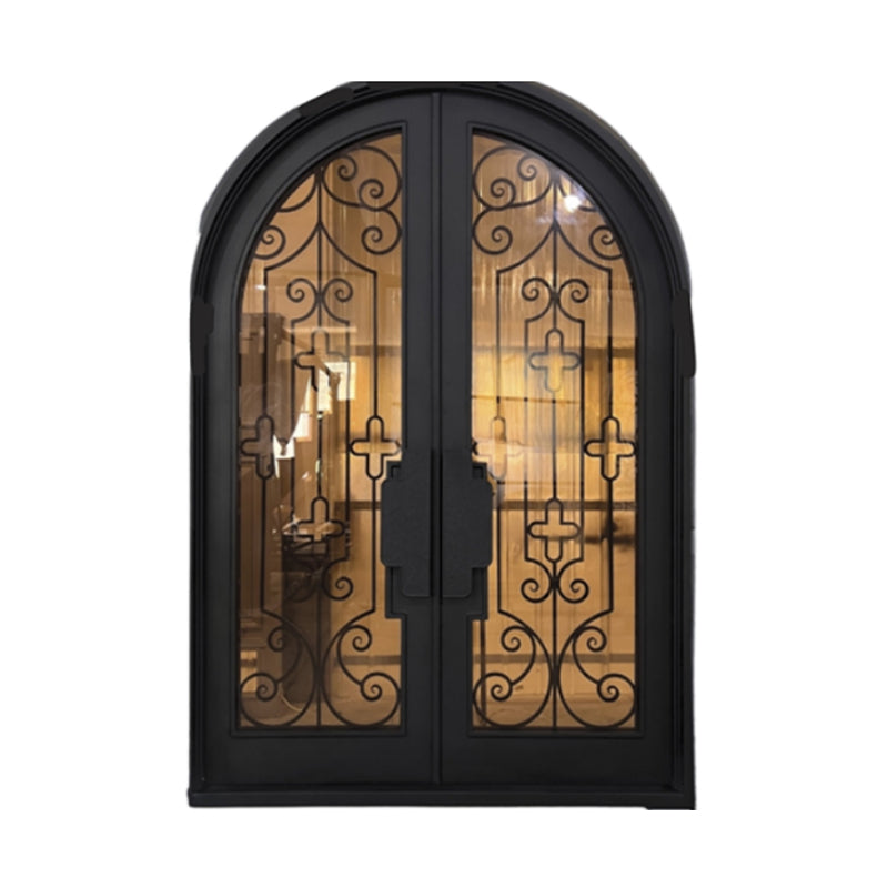 xinxi iron gate(Please consult customer service for pricing)  French Entry Door Villa Double Door European Style Entry Door