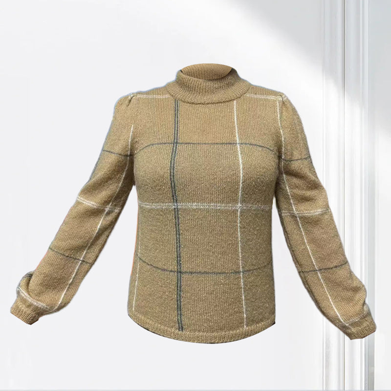 jiaoyifushi Women's  Jacquard Pullover（Price Enquiry  Starting from 100） Loose, slouchy style  Wear it inside out