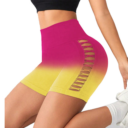 chentao Gradient yoga shorts(Please consult customer service for pricing)  Gym shorts, belly pants