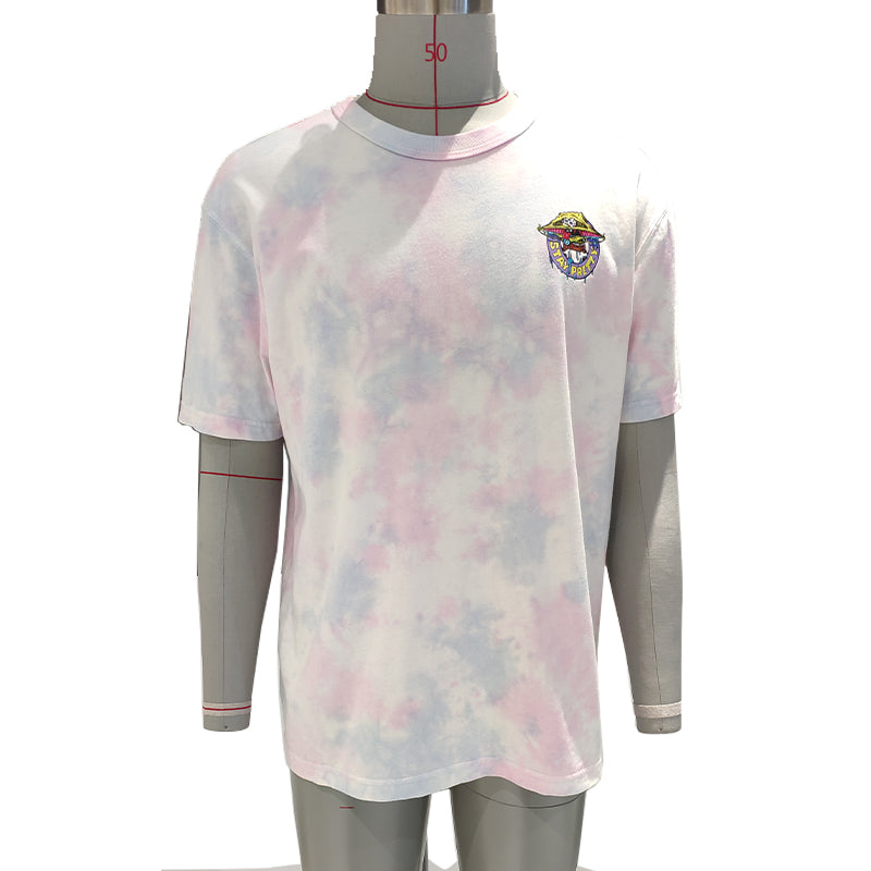 jingdi Men's Cotton Casual T-Shirt-3（500 pieces Starting lot）American Retro round neck summer short sleeves