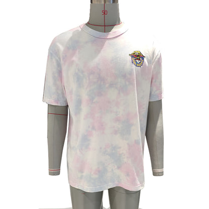 jingdi Men's Cotton Casual T-Shirt-3（500 pieces Starting lot）American Retro round neck summer short sleeves
