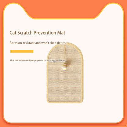 qingxitanye Round sisal cat scratching mat （price inquiry） Abrasion-resistant, scratch-resistant, non-slip, and stable